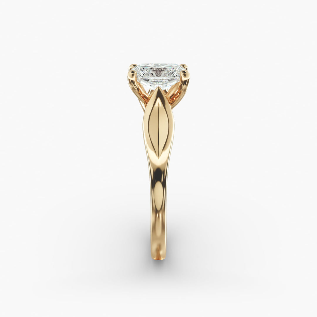 Radiant Cut Unique Style Lab-Grown Diamond Ring | 0.50–5.00 Carat | IGI Certified | Yellow, White, Rose Gold