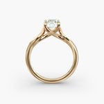 Load image into Gallery viewer, Round Brilliant Lab-Grown Diamond 4-Prong Unique Band Ring | IGI Certified | 10K/14K/18K Gold
