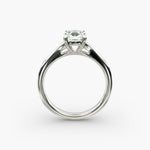 Load image into Gallery viewer, Cushion Lab-Grown Diamond Four-Prong V-Shape Engagement Ring | Elegant Solitaire | IGI Certified | 10K/14K/18K Gold
