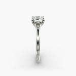 Load image into Gallery viewer, Cushion Lab-Grown Diamond Four-Prong V-Shape Engagement Ring | Elegant Solitaire | IGI Certified | 10K/14K/18K Gold
