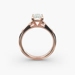 Load image into Gallery viewer, Radiant Cut V-Shape Lab-Grown Diamond Ring | 0.50–5.00 Carat | IGI Certified | Yellow, White, Rose Gold
