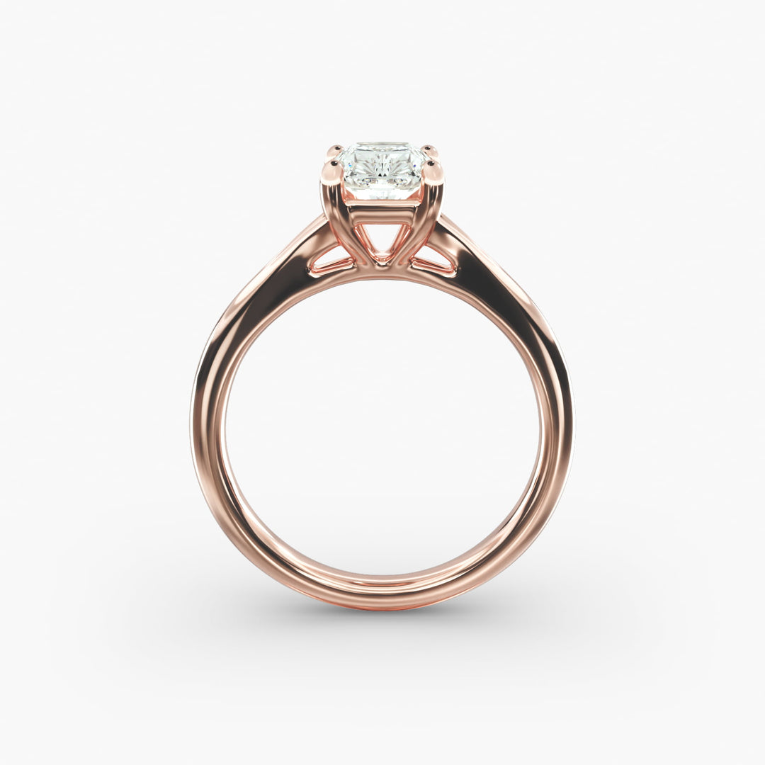 Radiant Cut V-Shape Lab-Grown Diamond Ring | 0.50–5.00 Carat | IGI Certified | Yellow, White, Rose Gold