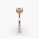 Load image into Gallery viewer, Radiant Cut V-Shape Lab-Grown Diamond Ring | 0.50–5.00 Carat | IGI Certified | Yellow, White, Rose Gold
