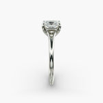 Load image into Gallery viewer, Radiant Cut V-Shape Lab-Grown Diamond Ring | 0.50–5.00 Carat | IGI Certified | Yellow, White, Rose Gold
