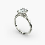 Load image into Gallery viewer, Radiant Cut V-Shape Lab-Grown Diamond Ring | 0.50–5.00 Carat | IGI Certified | Yellow, White, Rose Gold
