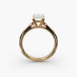 Load image into Gallery viewer, Radiant Cut V-Shape Lab-Grown Diamond Ring | 0.50–5.00 Carat | IGI Certified | Yellow, White, Rose Gold
