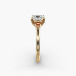Load image into Gallery viewer, Radiant Cut V-Shape Lab-Grown Diamond Ring | 0.50–5.00 Carat | IGI Certified | Yellow, White, Rose Gold
