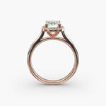 Load image into Gallery viewer, Lab Grown Cushion Cut Diamond Halo Ring – 1 to 5 Carat Center | Sustainable Luxury USA
