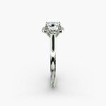 Load image into Gallery viewer, Lab Grown Cushion Cut Diamond Halo Ring – 1 to 5 Carat Center | Sustainable Luxury USA
