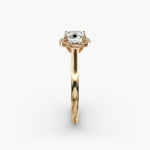Load image into Gallery viewer, Lab Grown Cushion Cut Diamond Halo Ring – 1 to 5 Carat Center | Sustainable Luxury USA
