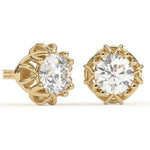 Load image into Gallery viewer, X-Style Round Lab Grown Diamond Earrings 1.61 CTW in 10K 14K 18K White Yellow Rose Gold
