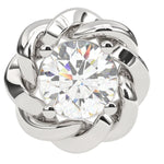 Load image into Gallery viewer, Rose-Style Round Lab Grown Diamond Earrings 0.93 CTW in 10K 14K 18K White Yellow Rose Gold
