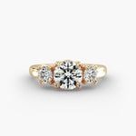 Load image into Gallery viewer, 10K Gold Round Brilliant Cut Solitaire Diamond Engagement Ring
