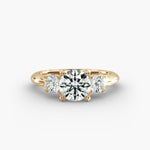 Load image into Gallery viewer, 14k Gold Perfect Round Brilliant Cut Solitaire Diamond Engagement Ring
