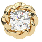 Load image into Gallery viewer, Rose-Style Round Lab Grown Diamond Earrings 0.93 CTW in 10K 14K 18K White Yellow Rose Gold
