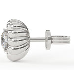 Load image into Gallery viewer, Flower Lab Grown Diamond Earrings 0.93 CTW in 10K 14K 18K White Yellow Rose Gold
