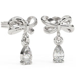 Load image into Gallery viewer, Pear Lab Grown Diamond Drop Earrings 0.59 CTW in 10K 14K 18K White Yellow Rose Gold
