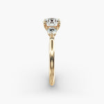 Load image into Gallery viewer, 14K Gold Three Stone Round Shaped Diamond Engagement Ring
