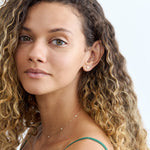 Load image into Gallery viewer, Heart-Shaped Round Lab-Grown Diamond Earrings 0.10 CTW – 26 Stones | Pavé Set | 10K, 14K, 18K Gold | IGI Certified
