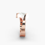 Load image into Gallery viewer, Oval Lab-Grown Diamond Tension Setting Ring – Sleek Modern Style | IGI Certified | 10K/14K/18K Gold

