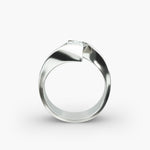 Load image into Gallery viewer, Princess Cut Tension Set Lab-Grown Diamond Ring | 0.50–5.00 Carat | IGI Certified | Yellow, White, Rose Gold
