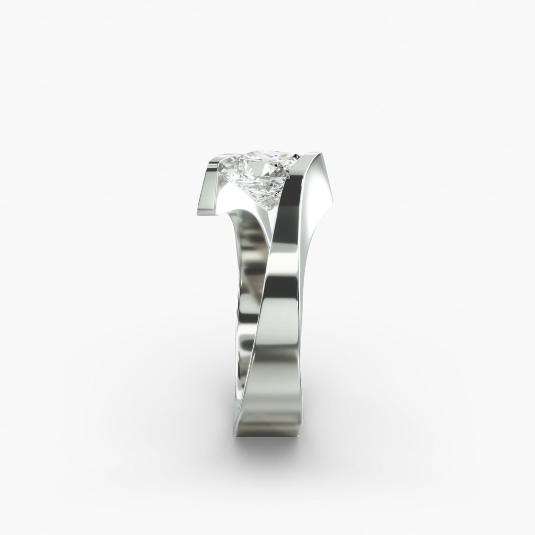 Princess Cut Tension Set Lab-Grown Diamond Ring | 0.50–5.00 Carat | IGI Certified | Yellow, White, Rose Gold