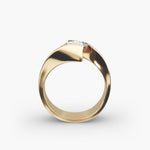 Load image into Gallery viewer, Princess Cut Tension Set Lab-Grown Diamond Ring | 0.50–5.00 Carat | IGI Certified | Yellow, White, Rose Gold
