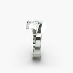 Load image into Gallery viewer, Round Brilliant Lab-Grown Diamond Tension Setting Ring – Modern Minimalist Style | IGI Certified | 10K/14K/18K Gold
