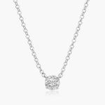 Load image into Gallery viewer, Four Prong Basket Solitaire Lab-Grown Pendant (0.25 to 3.00 CTW - E-F / VVS-VS)