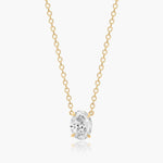 Load image into Gallery viewer, Oval Shape Diamond Solitaire Pendant (0.25 to 3.00 CTW - E-F / VVS-VS)
