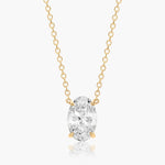 Load image into Gallery viewer, Oval Shape Diamond Solitaire Pendant (0.25 to 3.00 CTW - E-F / VVS-VS)
