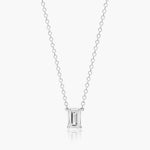 Load image into Gallery viewer, Emerald Cut Lab-Grown Diamond Solitaire Pendant (0.25 to 3.00 CTW - E-F / VVS-VS)
