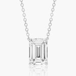 Load image into Gallery viewer, Emerald Cut Lab-Grown Diamond Solitaire Pendant (0.25 to 3.00 CTW - E-F / VVS-VS)
