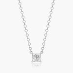 Load image into Gallery viewer, Princess Cut Lab-Grown Diamond Solitaire Pendant (0.25 to 3.00 CTW - E-F / VVS-VS)

