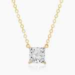 Load image into Gallery viewer, Princess Cut Lab-Grown Diamond Solitaire Pendant (0.25 to 3.00 CTW - E-F / VVS-VS)
