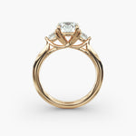 Load image into Gallery viewer, 14K Gold Three Stone Round Shaped Diamond Engagement Ring
