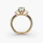 Load image into Gallery viewer, 14K Gold Round Brilliant Cut Three Stone Engagement Ring
