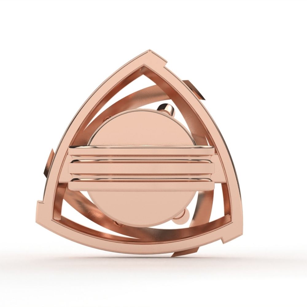 Triangle-Style Round Lab Grown Diamond Earrings 0.94 CTW in 10K 14K 18K White Yellow Rose Gold