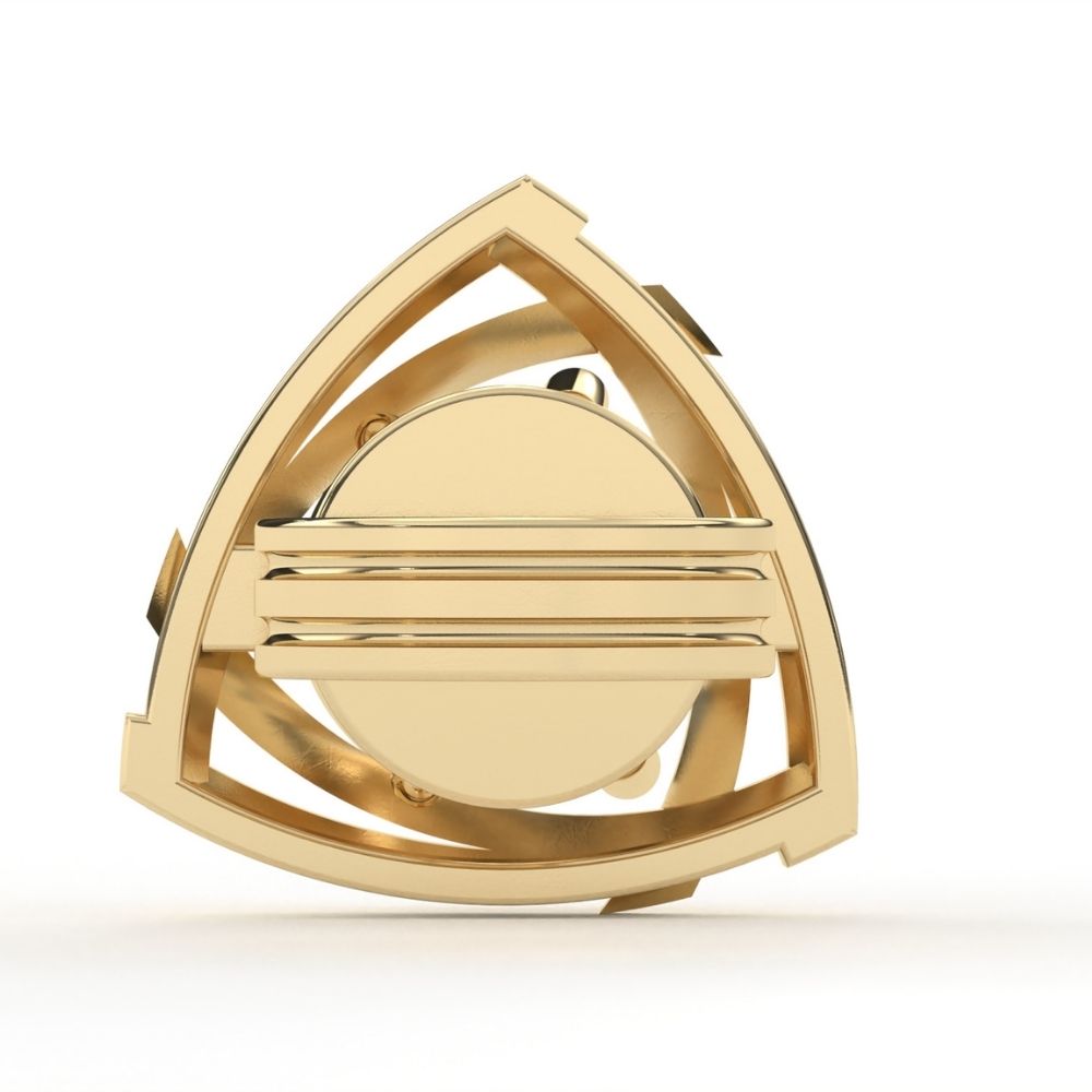 Triangle-Style Round Lab Grown Diamond Earrings 0.94 CTW in 10K 14K 18K White Yellow Rose Gold