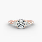 Load image into Gallery viewer, 14K Gold Three Stone Round Shaped Diamond Engagement Ring
