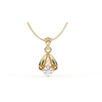 Load image into Gallery viewer, 0.47 CT Round Lab-Grown Diamond Pendant Necklace | Solid Gold | Timeless Solitaire Brilliance
