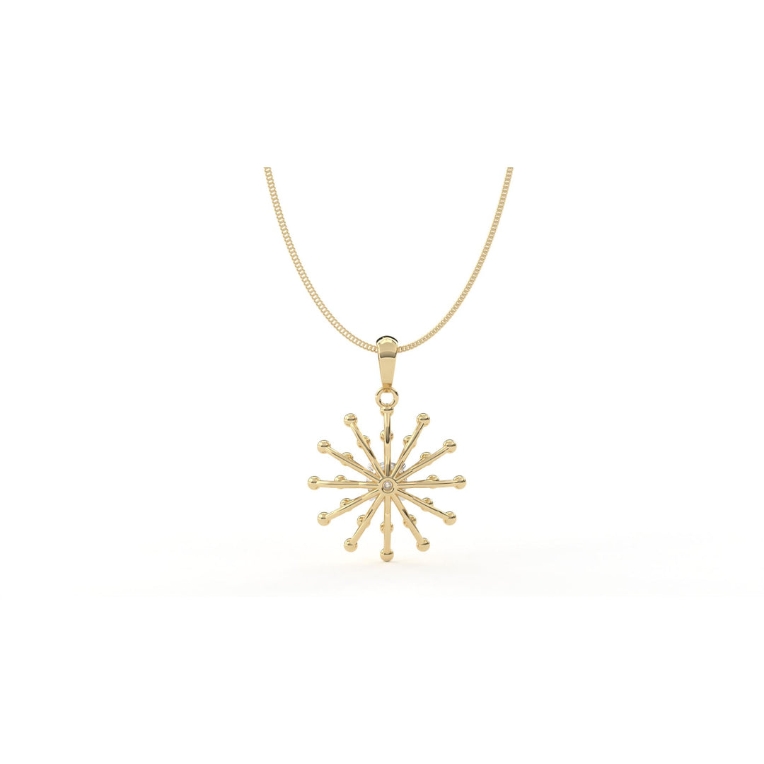 0.47 CT Lab-Grown Diamond Unique Floral Pendant Necklace | IGI Certified | Elegant Design