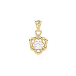 Load image into Gallery viewer, 0.47 CT Lab-Grown Diamond Unique Floral Pendant Necklace | Solid Gold | Elegant Design