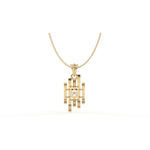Load image into Gallery viewer, 0.47 CT Lab-Grown Diamond Unique Pendant Necklace | Solid Gold | Modern Elegant Design
