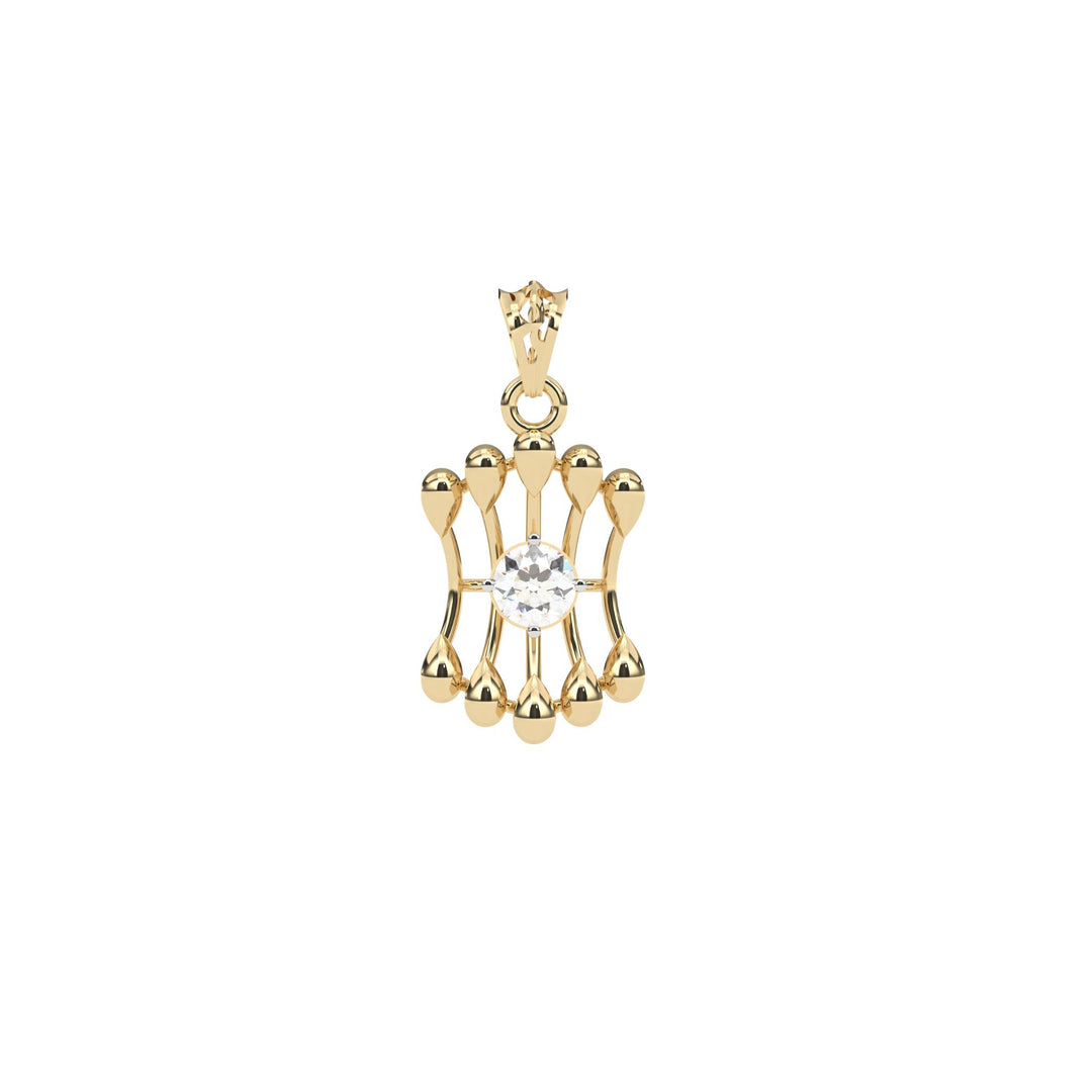 0.47 CT Lab-Grown Diamond Pendant Necklace | Solid Gold | Modern Elegant Design