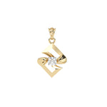 Load image into Gallery viewer, 0.47 CT Lab-Grown Diamond Twisted Pendant Necklace | Solid Gold | Modern Elegant Design