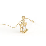 Load image into Gallery viewer, 0.47 CT Lab-Grown Diamond Pendant Necklace | Solid Gold | Modern Elegant Design
