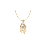 Load image into Gallery viewer, 0.47 CT Lab-Grown Diamond Unique Pendant Necklace | Solid Gold | Modern Elegant Design
