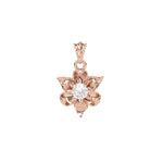 Load image into Gallery viewer, 0.41 CT Lab-Grown Diamond Floral Pendant Necklace | Solid Gold | Elegant Flower Design
