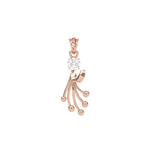 Load image into Gallery viewer, 0.47 CT Lab-Grown Diamond Unique-Line Ball Pendant Necklace | Solid Gold | Modern Design